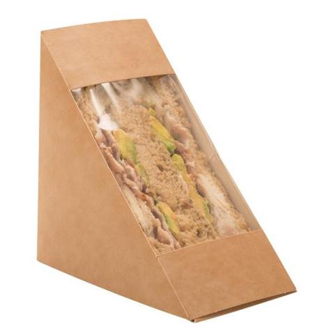 Colpac - 72mm Front Loading Deep-Fill Same Day Sandwich Pack Kraft Effect - main image