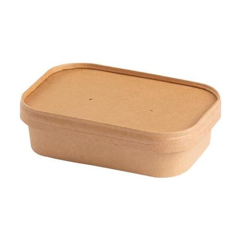 Kraft PP Lined Tray & Lid For Sagione Tray - main image