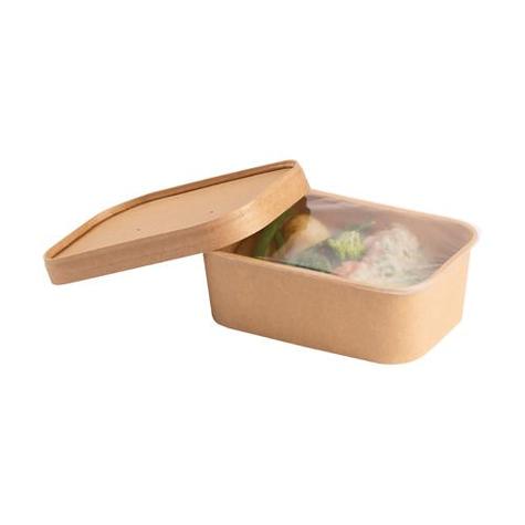 Kraft PP Lined Tray & Lid For Sagione Tray - main image