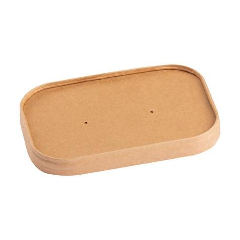 Kraft PP Lined Lid For Sagione Tray