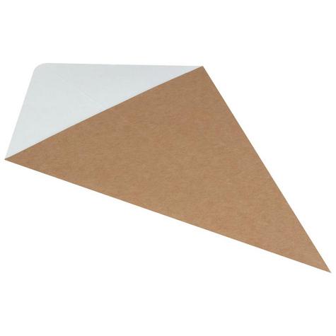Small Kraft Cone With Dip Corner - main image