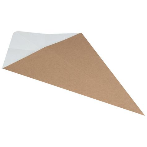Large Kraft Cone With Dip Corner - main image