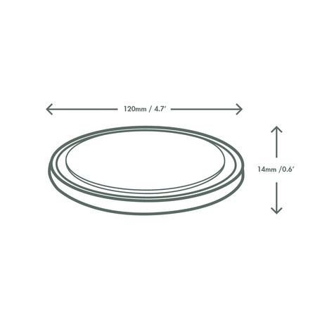 PLA Round Deli Lid (500/Fits 8-32oz Containers) - main image