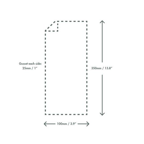 (1000) 70x210mm clear NatureFlex bag - main image