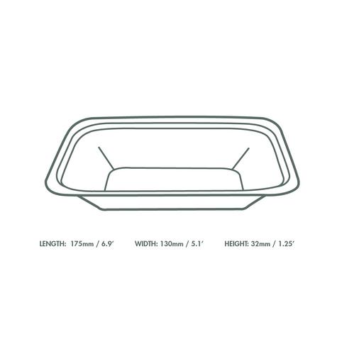 Medium Bagasse Chip Tray (500) - main image