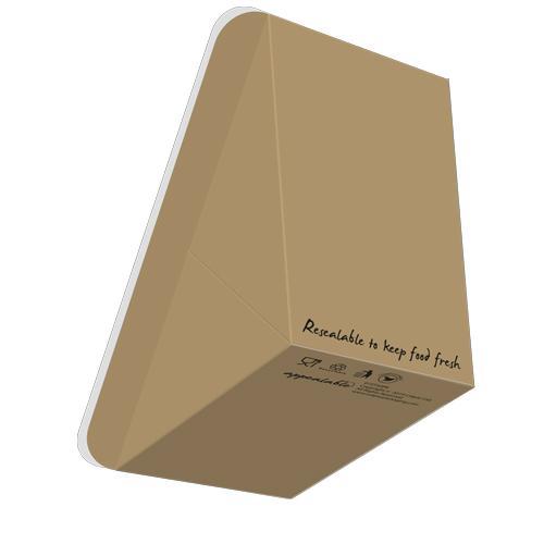 Colpac - Appealable Self-Seal Sandwich Box / Pack - Kraft - main image