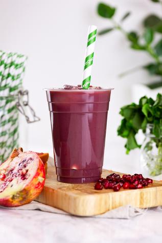 96-Series PLA Dome Lid, Straw Hole - main image