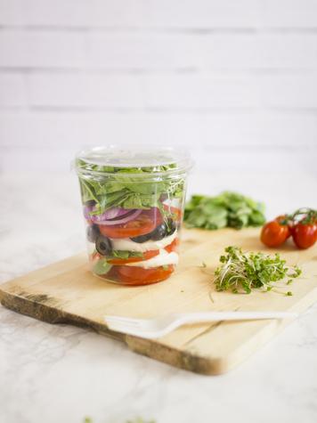 (500) 8oz PLA Round Deli Container - main image