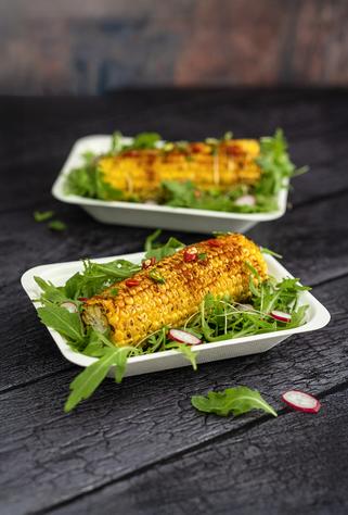 Medium Bagasse Chip Tray (500) - main image