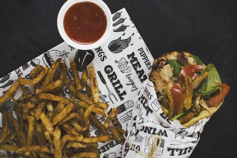 (1000) 400 x 300mm White Greaseproof Sheet - Grill - main image