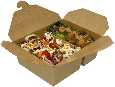 Colpac - Two Compartment Hot Food Takeaway Box Medium