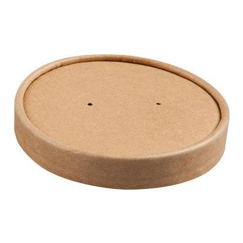 Colpac - Kraft Breathable Souper Lid Only 12oz / 350ml - main image