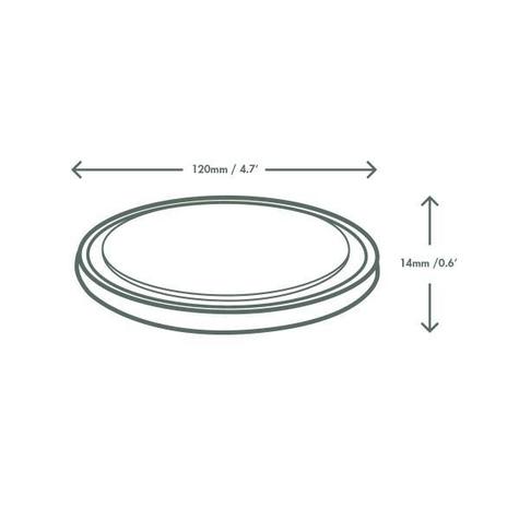 PLA Round Deli Lid (500/Fits 8-32oz Containers) - main image