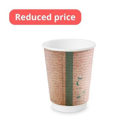 12oz Double Wall Brown Kraft Cup, 89 Series - main image
