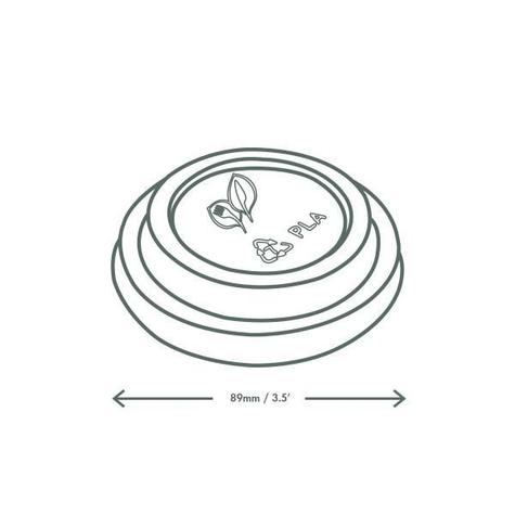 (1000) 89-Series CPLA Hot Cup Lid - main image