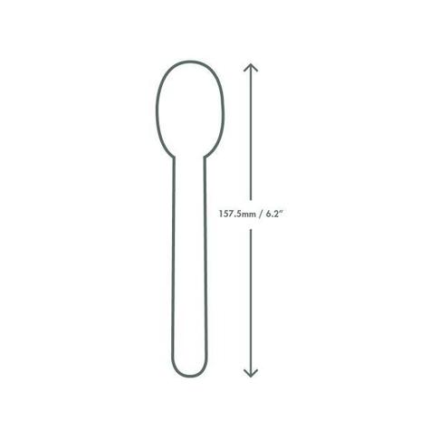 6.2" Compostable Paper Spoon (1000) - main image