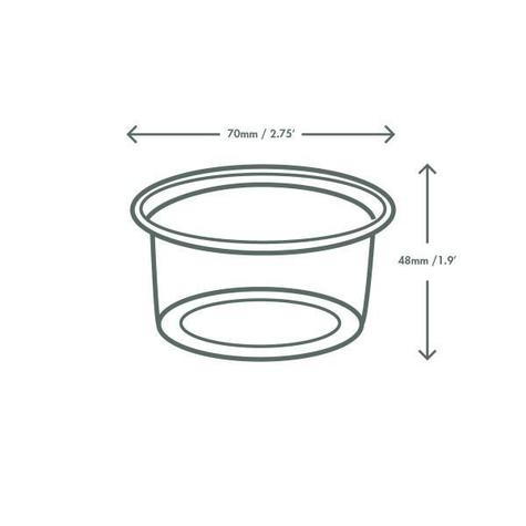 4oz PLA Cold Portion Pot - main image