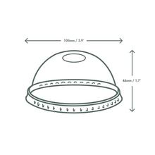 96-Series PLA Dome Lid, Straw Hole - thumbnail image 5