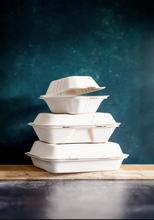 9" x 6" Large Bagasse Clamshell (200) - thumbnail image 32