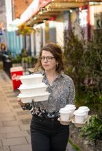 9" x 6" Large Bagasse Clamshell (200) - thumbnail image 35