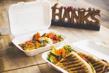 9" x 6" Large Bagasse Clamshell (200) - thumbnail image 27