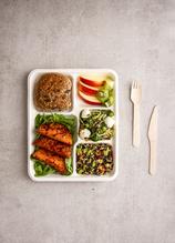 10 x 5in Rectangular Disposable Bagasse Plate (500) - thumbnail image 5