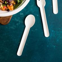 6.2" Compostable Paper Spoon (1000) - thumbnail image 1