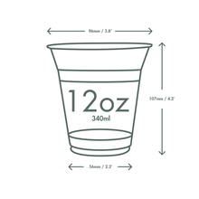 12oz / 340ml PLA Plain Cold Cup 96-Series - thumbnail image 2