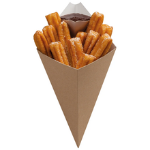 Small Kraft Cone With Dip Corner